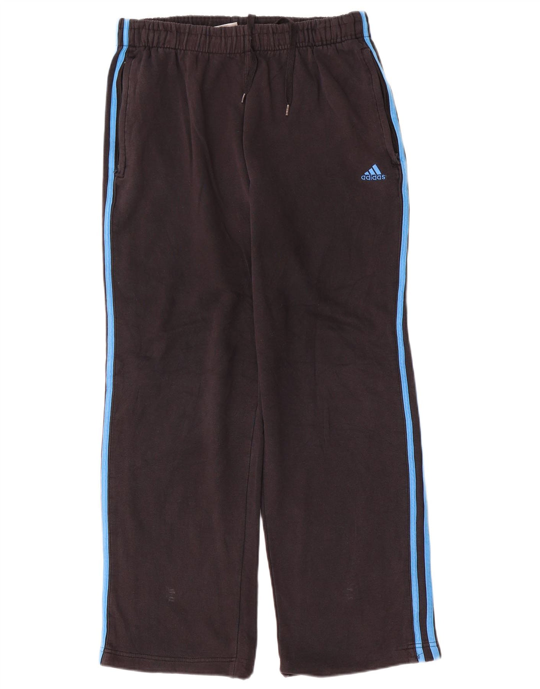 Pantaloni de trening Adidas pentru bărbați, bumbac mediu negru