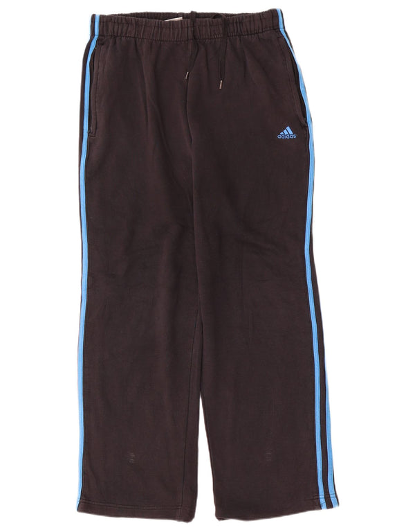 Pantaloni de trening Adidas pentru bărbați, bumbac mediu negru