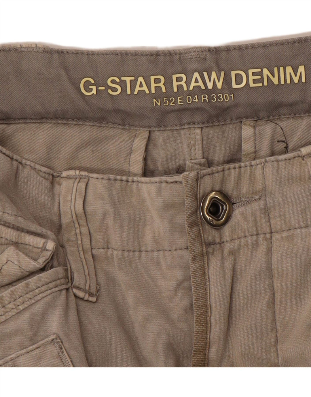 Pantaloni scurți G-STAR 3301 Graphic Cargo pentru bărbați W32 Gri mediu