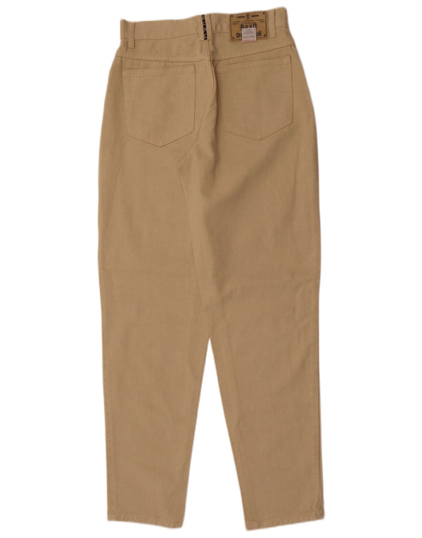 Blugi conici vintage pentru femei cu talie înaltă L31 L31 bumbac bej