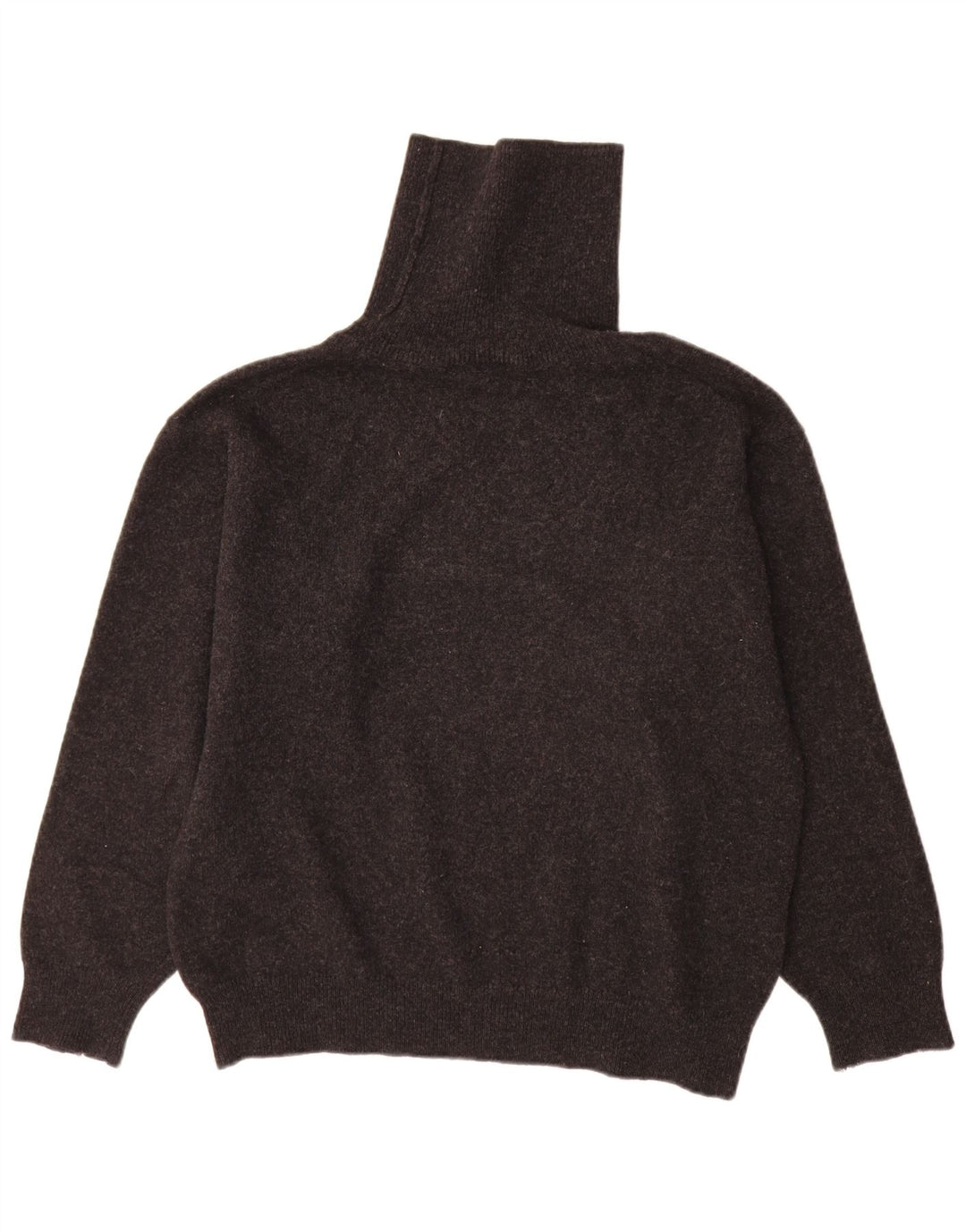 QUIILL'S WOOLEN MARKET Pulover pentru bărbați cu gât rulat, lână de miel mare, gri