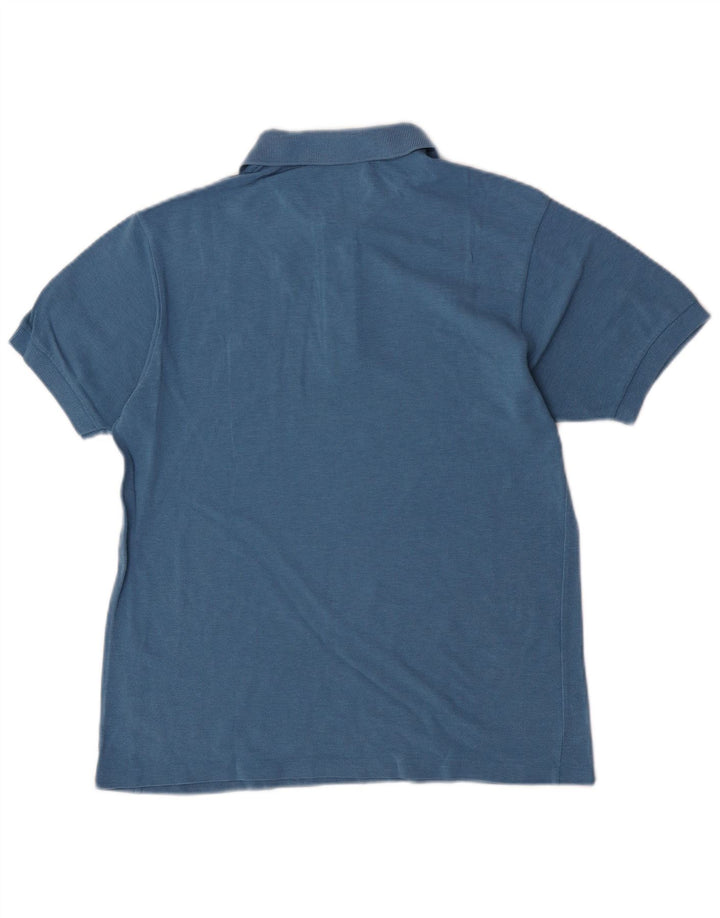 Tricou polo Lacoste pentru bărbați, mărimea 4, bumbac albastru mediu