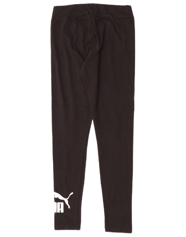 Leggings cu grafică Puma pentru femei UK 12 Medium Black Bumbac Sport