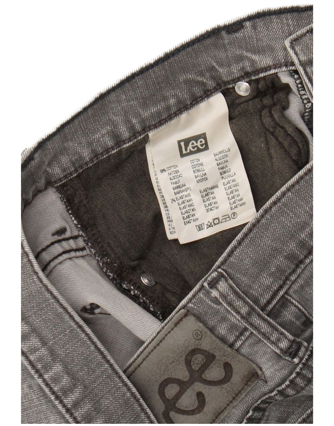 Blugi Lee Powell Slim pentru bărbați W31 L28 bumbac gri