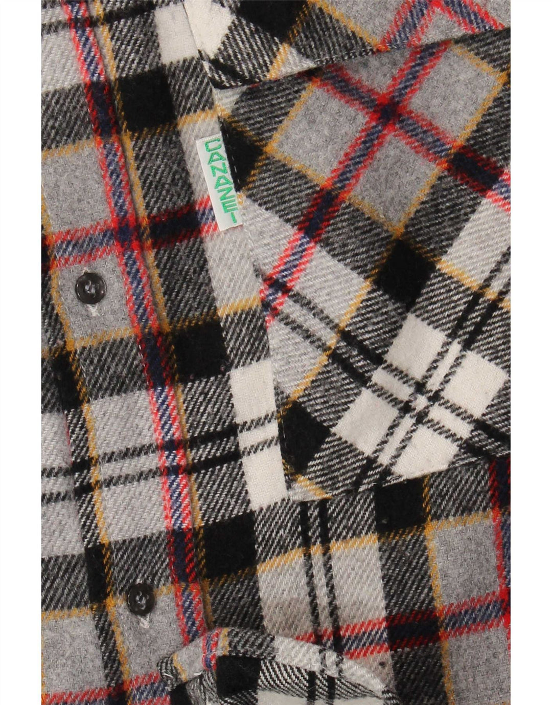 Cămașă de flanel vintage pentru bărbați, cu carouri mari, gri