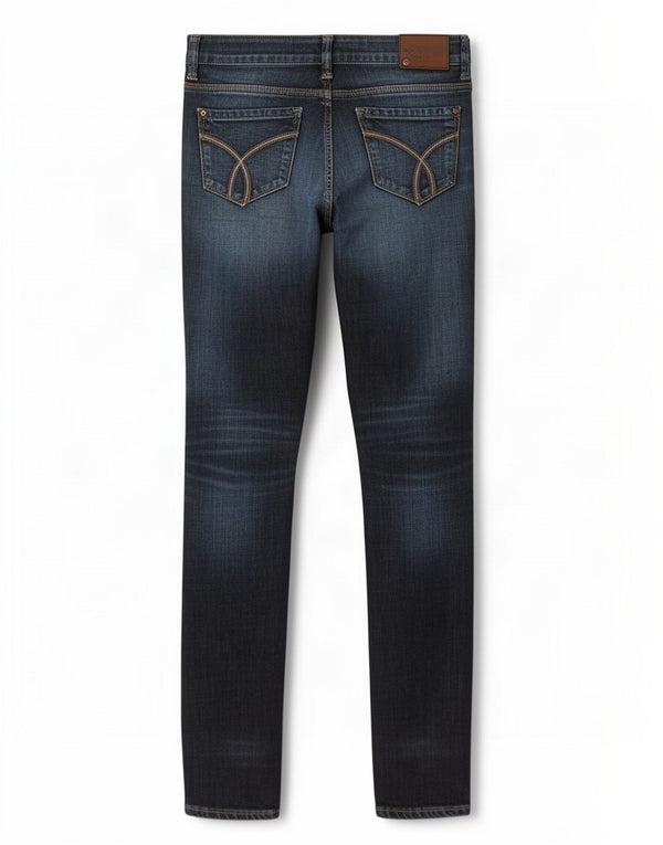 Blugi slim pentru femei Calvin Klein US 4 Small W27 L33 Bumbac bleumarin