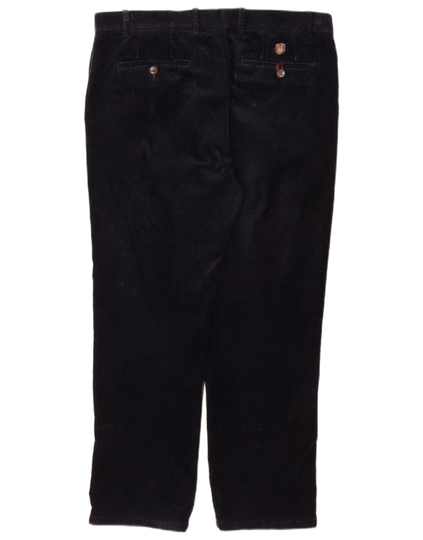 Pantaloni pentru bărbați Marks & Spencer Blue Harbour din velur W36 L29 bleumarin