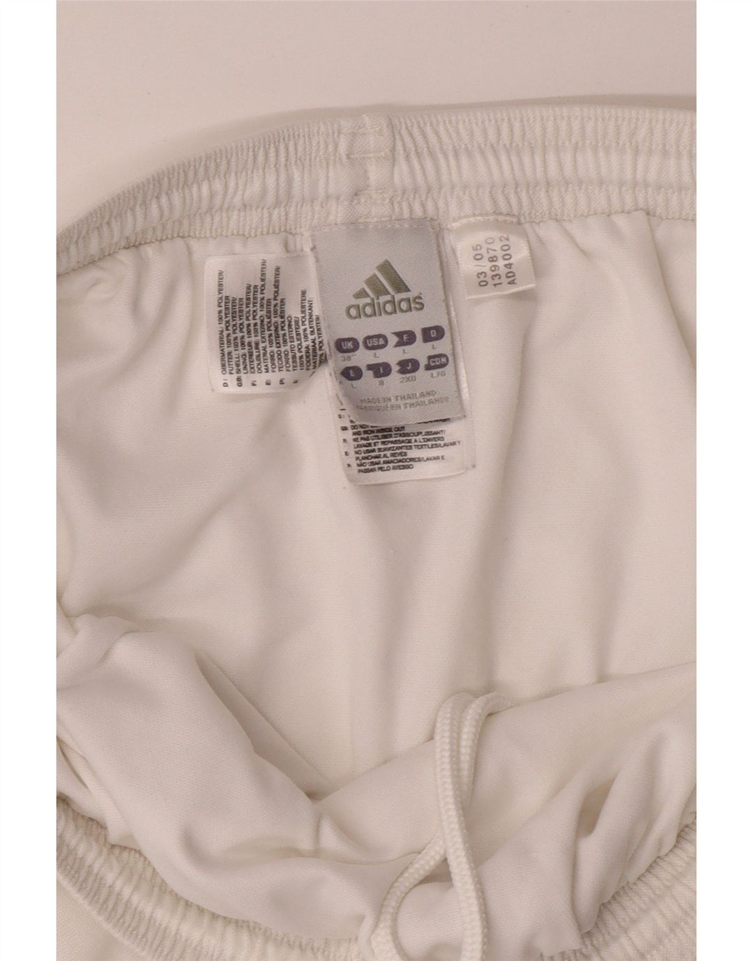 Pantaloni scurți ADIDAS Climalite Sport XL, alb, poliester