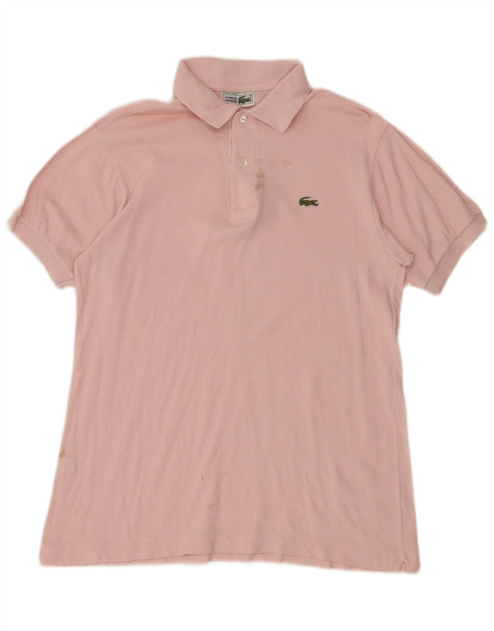Tricou polo Lacoste pentru bărbați, mărimea 4, bumbac roz mediu