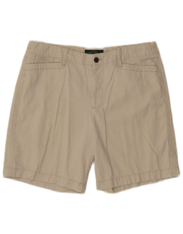 Pantaloni scurți casual pentru femei Ralph Lauren US 12 Large W34 Beige Bumbac