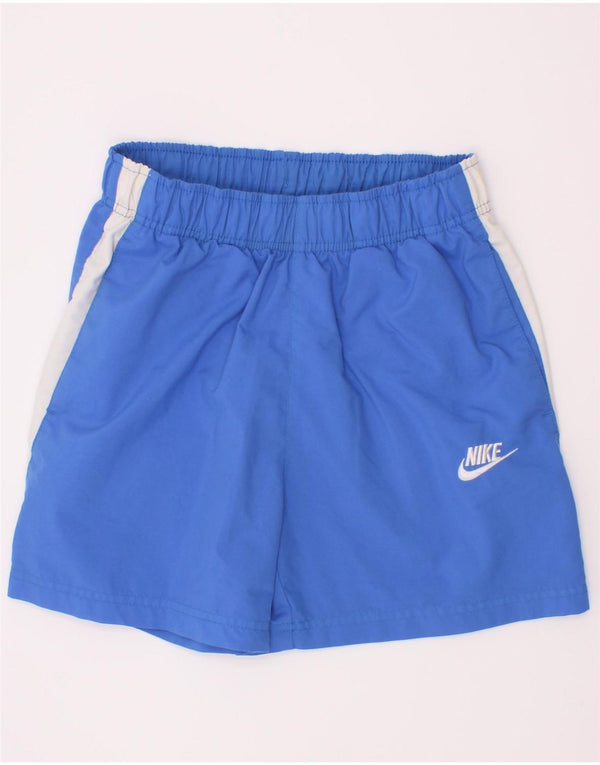 Pantaloni scurți sport Nike pentru băieți 12-13 ani, mari, albastru, color block