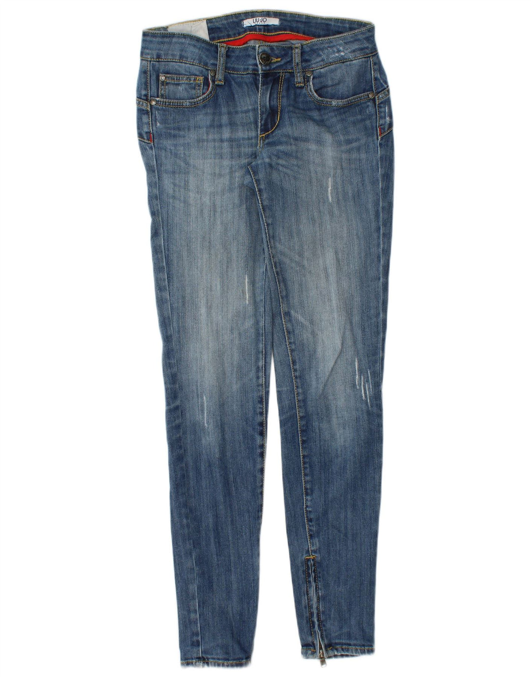 Blugi skinny de damă LIU JO Distressed W26 L30 Blue