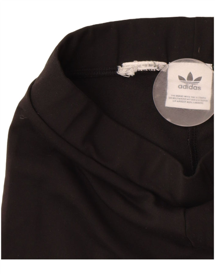 Leggings grafic Adidas pentru femei UK 8 Small Black