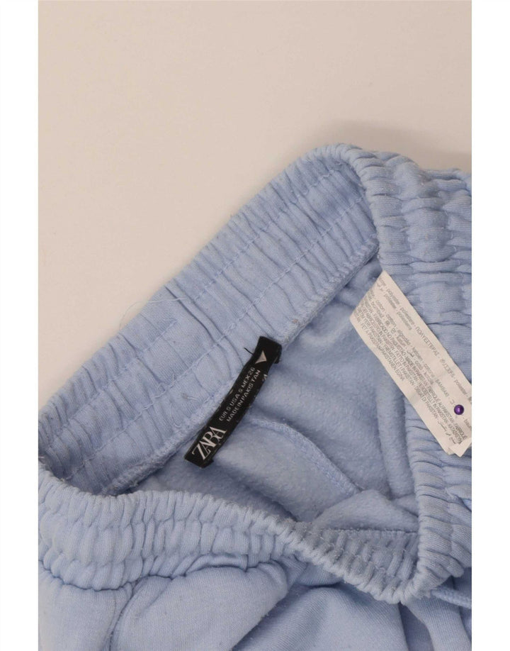 Pantaloni de trening Zara Femei Joggeri UK 8 Poliester albastru mic