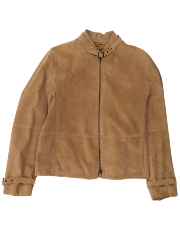 Jachetă de piele de căprioară pentru femei Penny Black UK 12 Medium Beige Piele