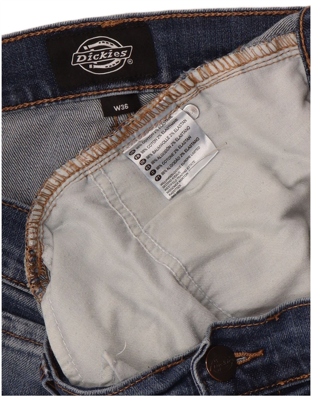 Pantaloni scurți din blugi pentru bărbați Dickies W36, mare, albastru, bumbac
