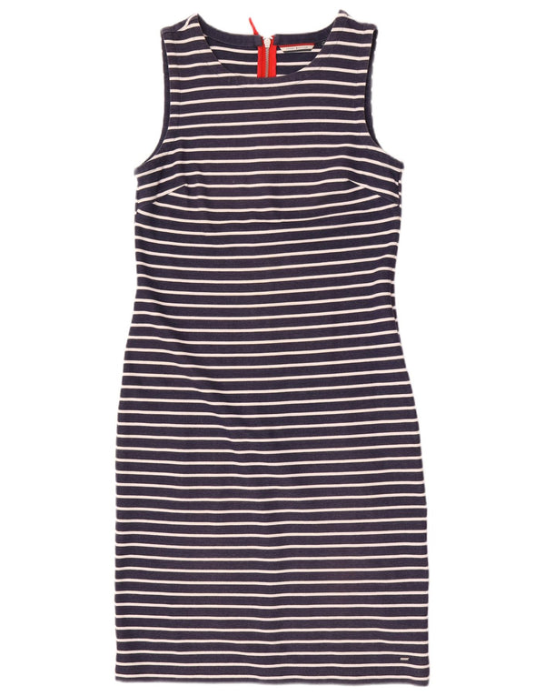 Rochie teacă fără mâneci pentru femei Tommy Hilfiger UK 14 mare bleumarin cu dungi