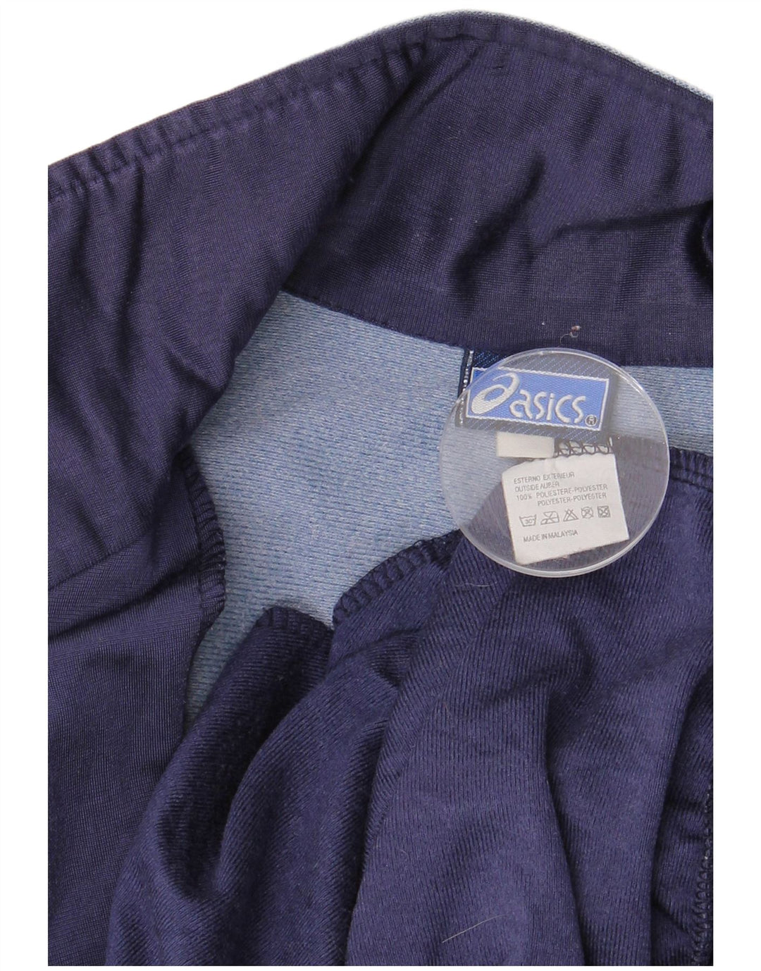 Jachetă de top pentru trening grafic ASICS pentru bărbați, mare, bleumarin, color block