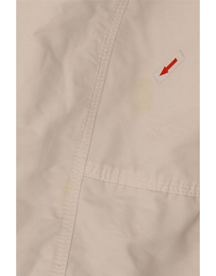 Jachetă Bomber cu grafică Camp David pentru bărbați UK 46 3XL Bumbac alb