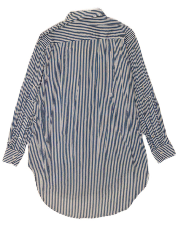 Rochie cămașă supradimensionată Trafaluc pentru femei Zara UK 4 XS Bumbac cu dungi albastre