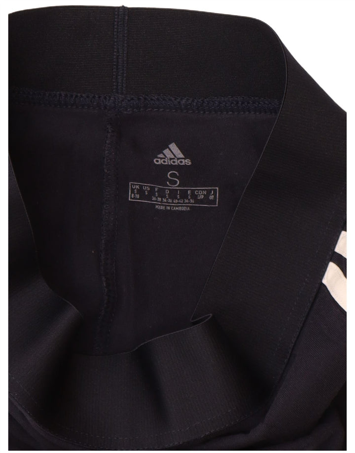 Leggings pentru femei Adidas UK 8/10 mic, albastru, bumbac