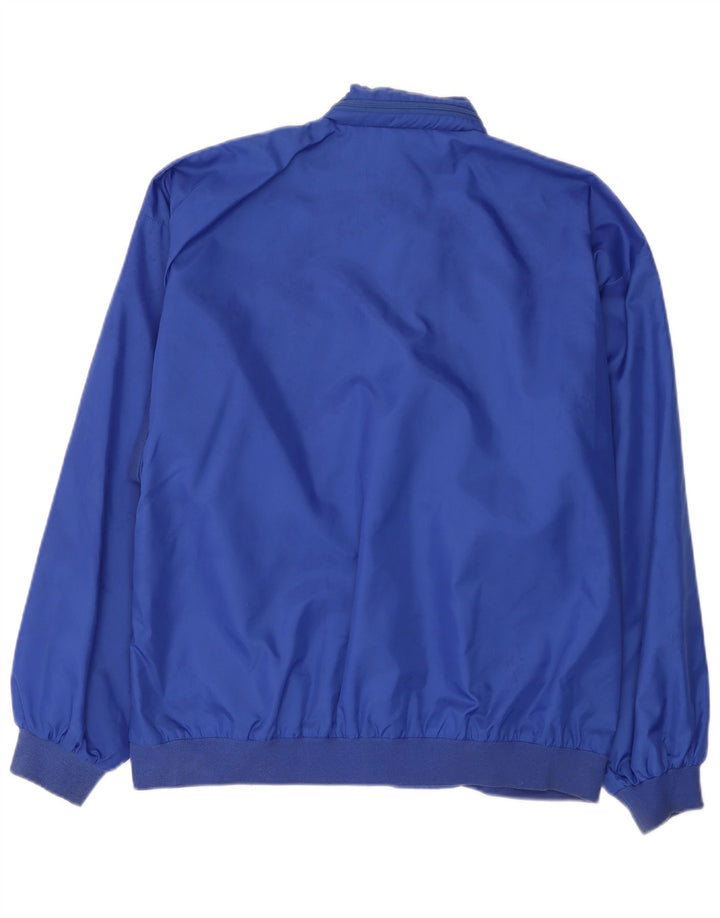 Bomber Vintage pentru bărbați cu glugă, UK 38, nailon albastru mediu