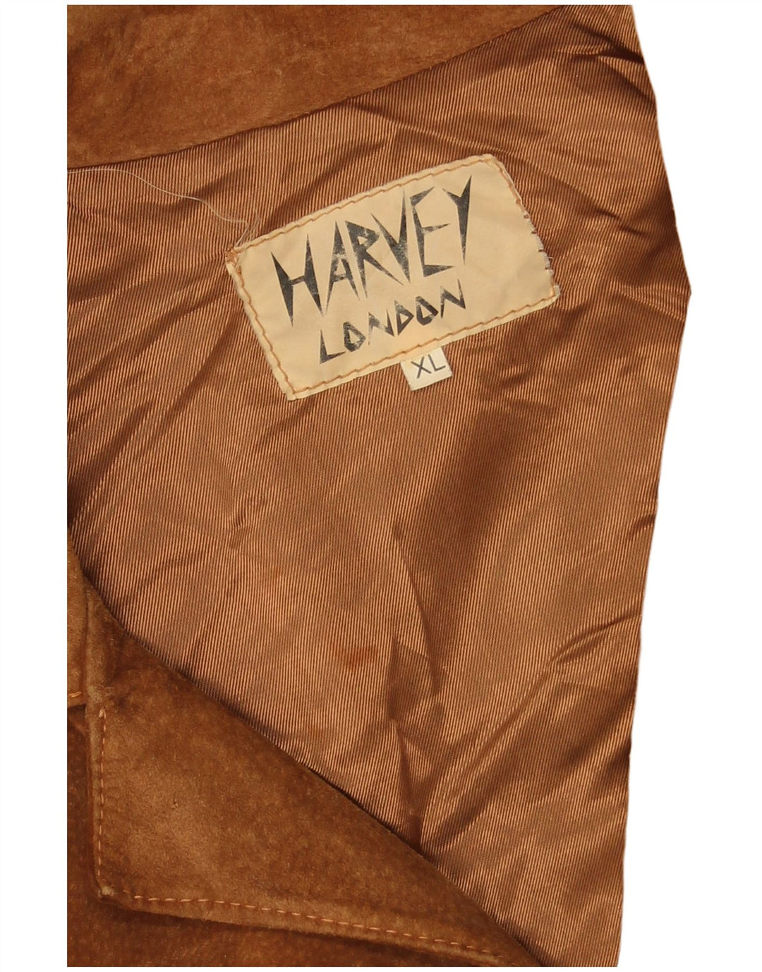 Jachetă pentru bărbați VINTAGE din piele intoarsa cu 3 nasturi, UK 42 XL maro