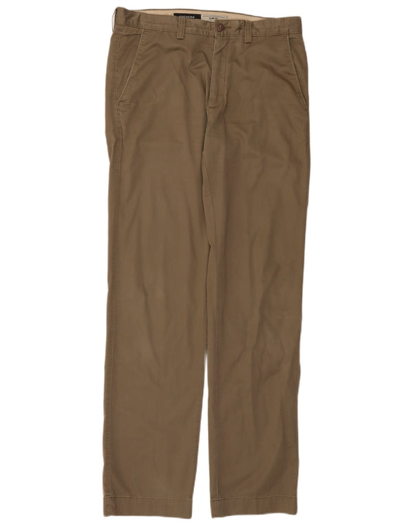 Pantaloni Chino Drepți Dockers Bărbați L33 L34 Bumbac Maro