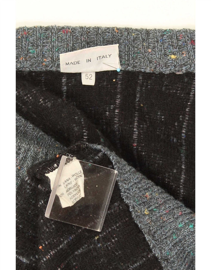 Pulover cardigan pentru bărbați Ranger IT 52 Lână geometrică, gri mare