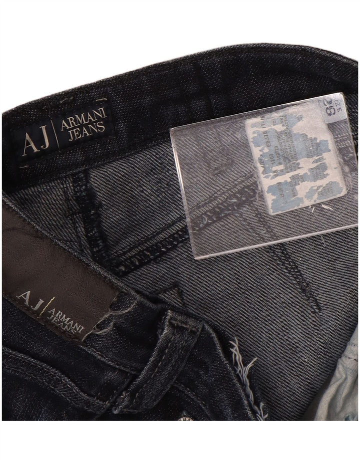 Blugi drepti pentru femei Armani W26 L32 Bumbac bleumarin