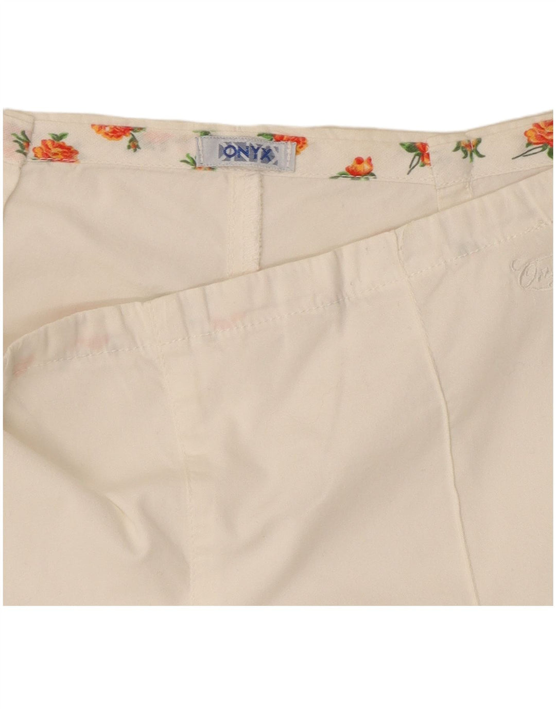 Pantaloni casual drepti pentru femei Onyx W28 L25 alb