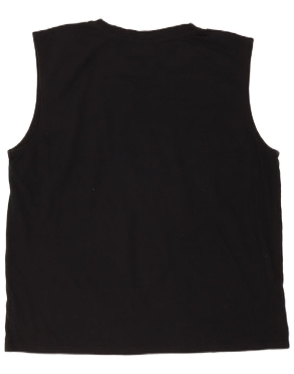 Vest Fila Mens Top 2XL Bumbac Negru