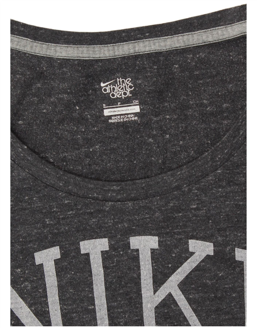 Tricou grafic pentru femei NIKE Top UK 10 Small Grey Flecked