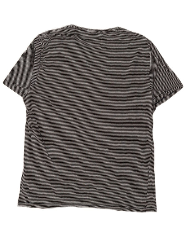 Tricou REISS pentru femei UK 16 mare, albastru, bumbac cu dungi