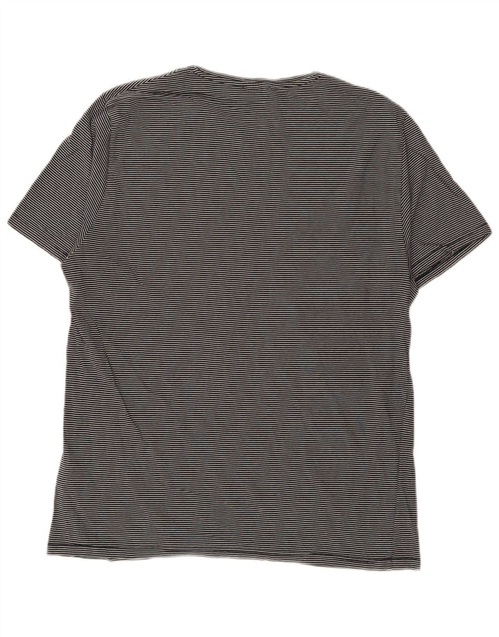 Tricou REISS pentru femei UK 16 mare, albastru, bumbac cu dungi