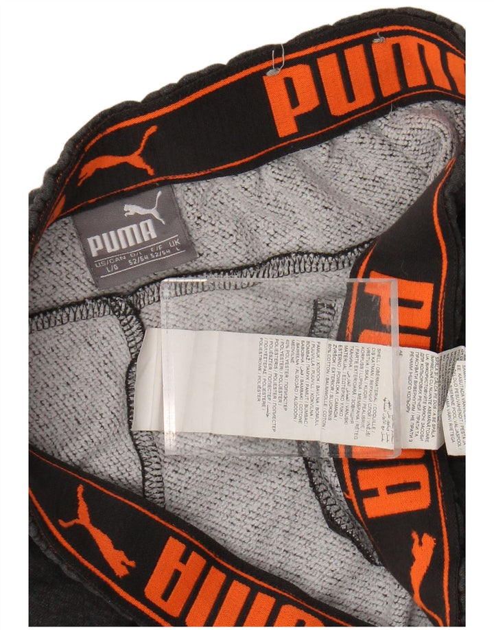 Pantaloni de trening cu grafică Puma pentru bărbați Pantaloni de jogging mari, gri, bumbac, sport