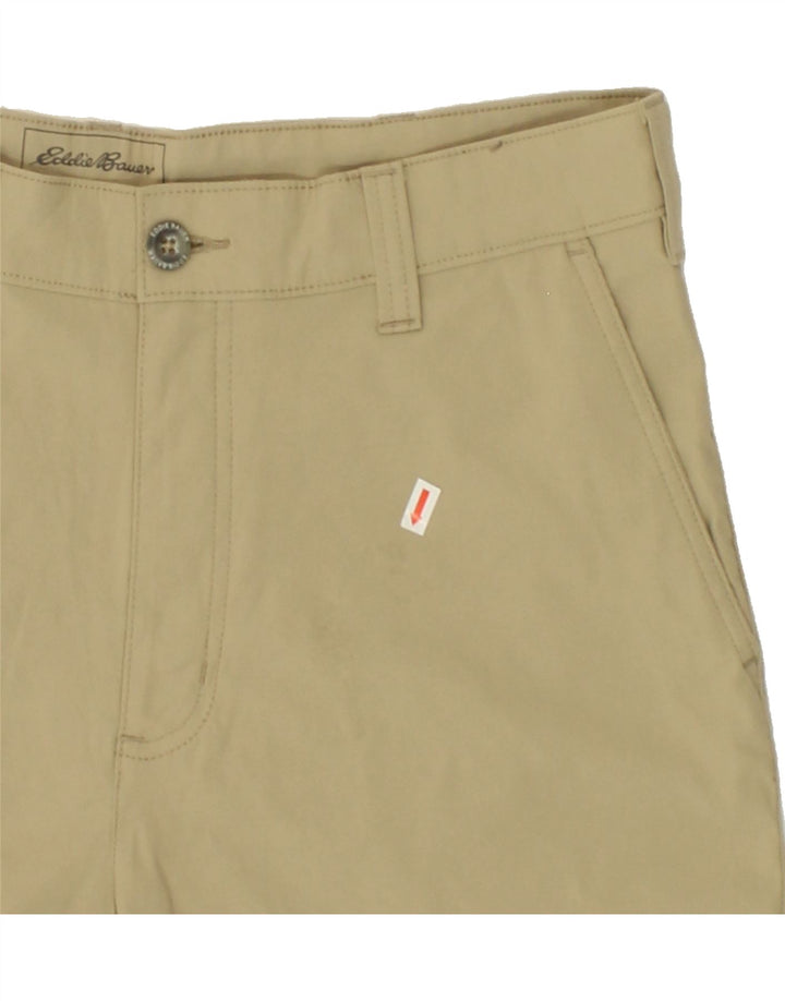 EDDIE BAUER Mens Chino Shorts W36 Large  Beige Polyester Vintage Eddie Bauer and Second-Hand Eddie Bauer from Messina Hembry 