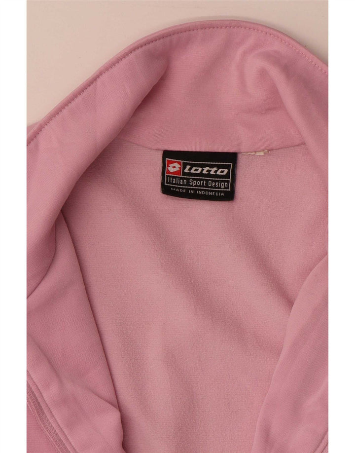Jachetă de trening pentru femei Lotto UK 14 Medium Pink Colorblock