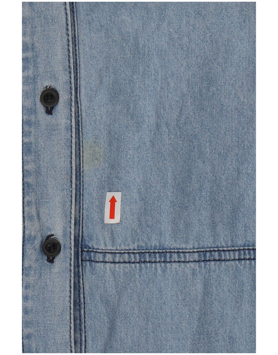 Cămașă din blugi cu mânecă scurtă pentru bărbați CARRERA Mărimea 43/44 XL Bumbac albastru