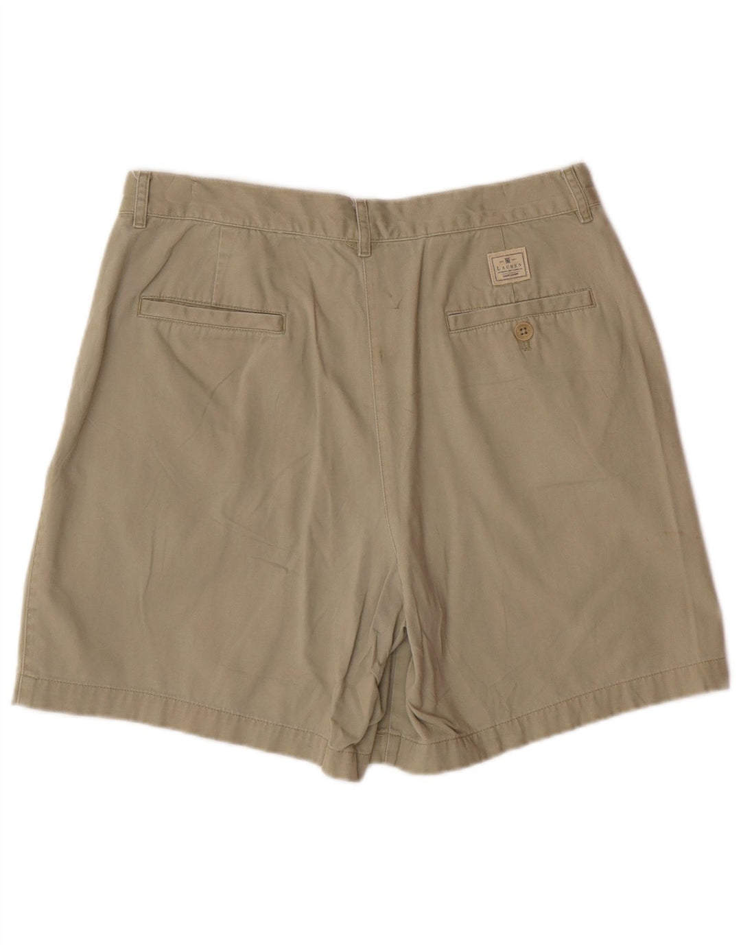 Pantaloni scurți chino RALPH LAUREN pentru femei US 10 Large W32 Khaki Bumbac