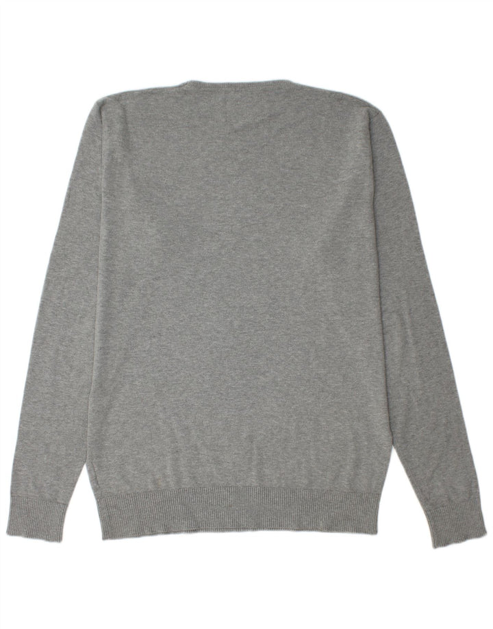 Pulover Jack & Jones pentru bărbați, cu gât roșu, XL, pete gri