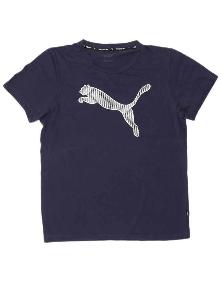 Tricou grafic PUMA pentru bărbați Top Mediu Bleumarin