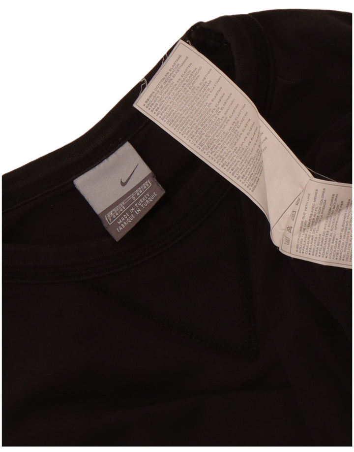 Top pentru bărbați Nike cu mânecă lungă UK 36/38 mic, negru, bumbac