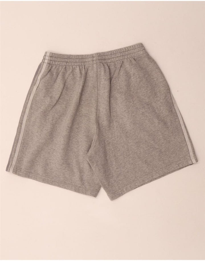 Pantaloni scurți sport Adidas pentru bărbați, bumbac cu pete gri medii
