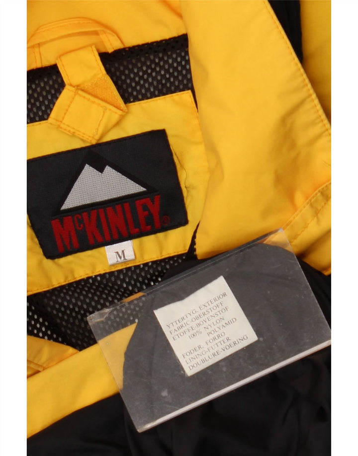 Jachetă de ploaie cu glugă pentru bărbați MC Kinley UK 38 Medium Yellow Colorblock Nylon