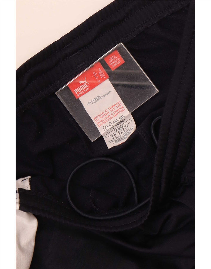 Pantaloni de trening Puma pentru bărbați, poliester bloc de culoare albastru marin mediu