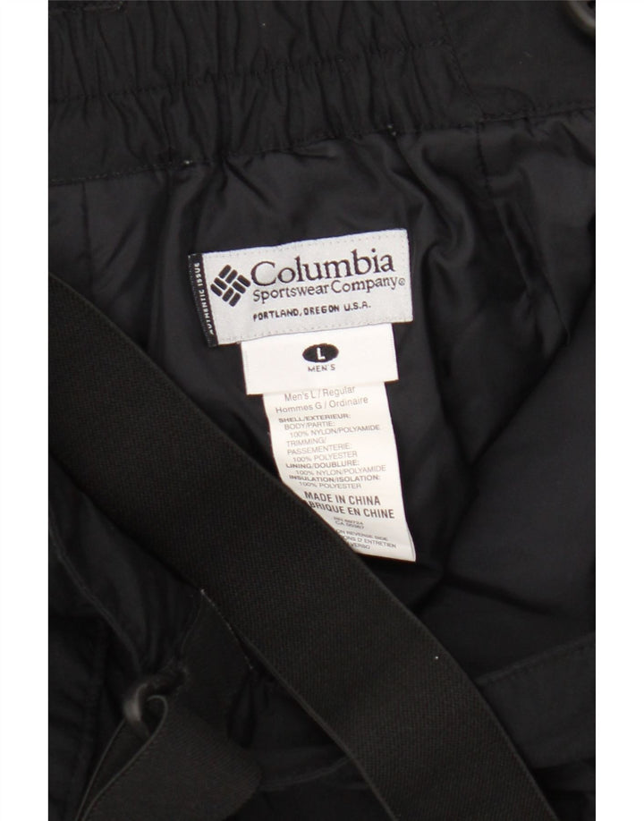 Pantaloni de schi Columbia pentru bărbați, mare, negru, nailon