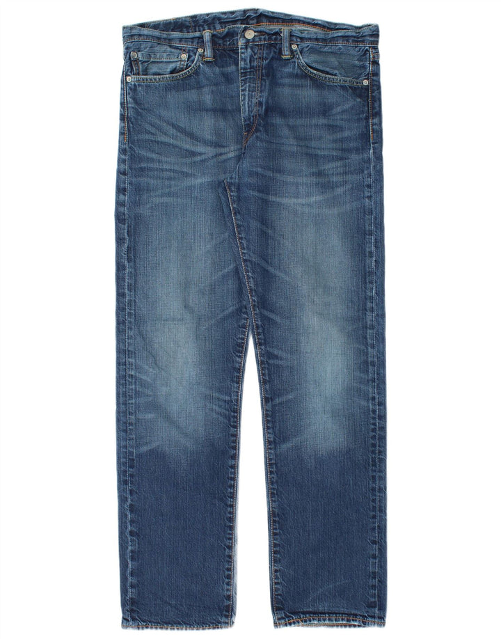 Blugi drepti pentru bărbați Levi's 504 W34 L32 Bumbac albastru