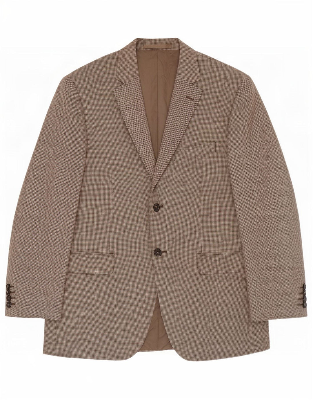 Jachetă pentru bărbați Marks & Spencer, cu 2 nasturi, UK 38 Medium Bej Houndstooth
