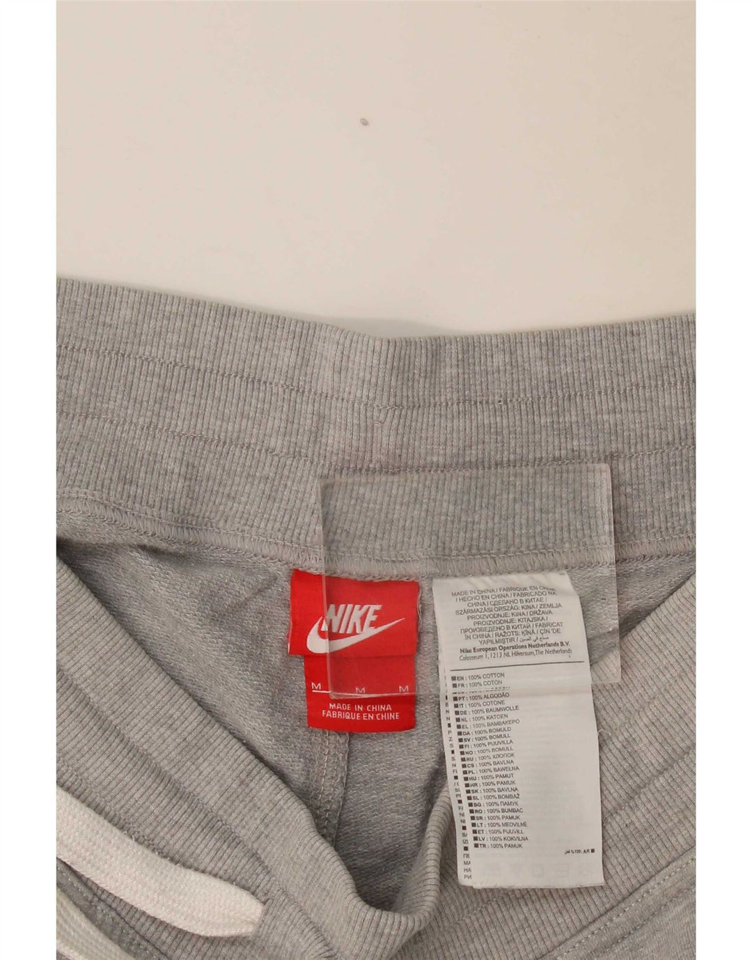 Pantaloni scurți sport grafic Nike pentru bărbați, bumbac cu pete, gri mediu